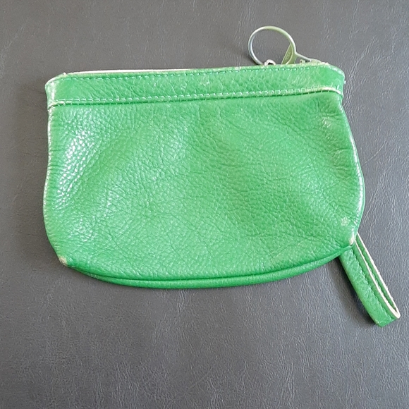 Green Leather Coin Purse  🍀🌈💰 - Picture 2 of 3